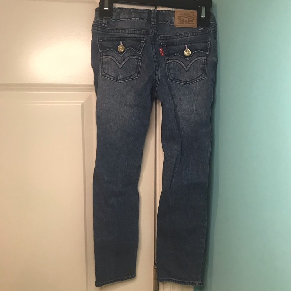 LEVI’s glittery medium wash jeans